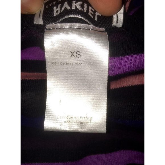 Sonia Rykiel Karma Body & Soul VTG 2000s Long Sleeve Striped Shift Dress Size XS - Picture 7 of 8